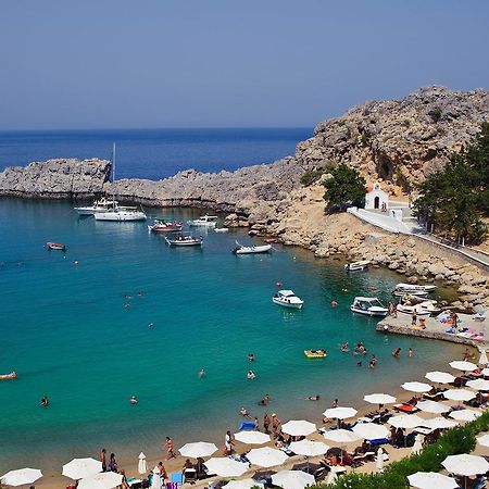 Lindos Allure Villa With Jacuzzi And Acropolis View!!! Exterior photo