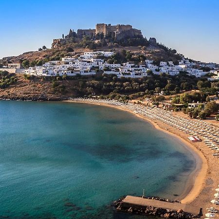 Lindos Allure Villa With Jacuzzi And Acropolis View!!! Exterior photo